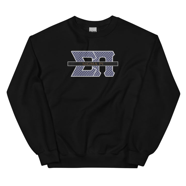 Sigma Pi Embroidered Retro Crewneck