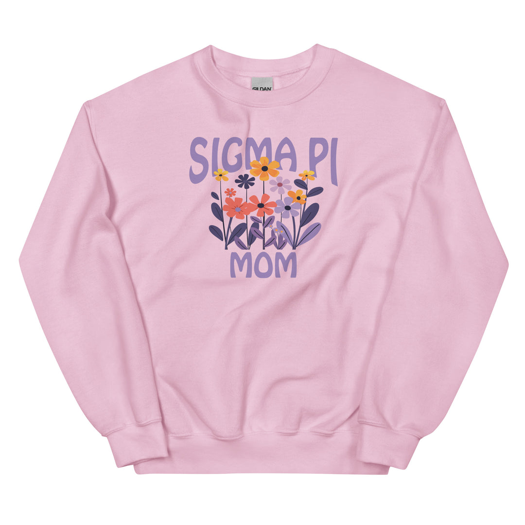 Sigma Pi Mom Crewneck in Pink