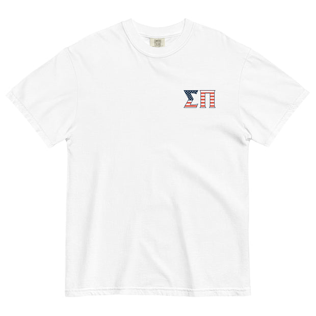 Sigma Pi Fourth Of July T-Shirt by Comfort Colors (2023)