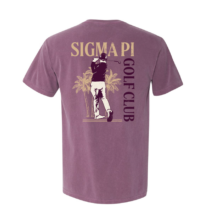 Sigma Pi Golf T-Shirt by Comfort Colors (2024)