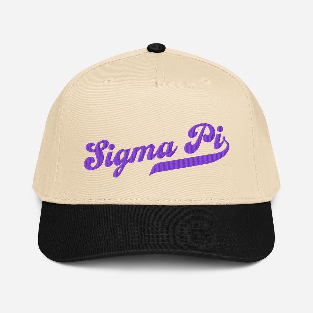 Sigma Pi Vintage Script Baseball Cap