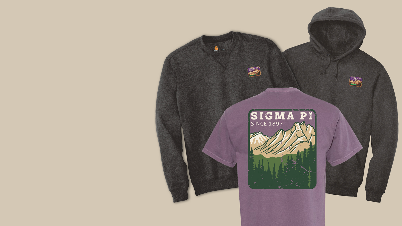 Sigma Pi New Era Graphite Baseball Jersey M / Sigma Pi