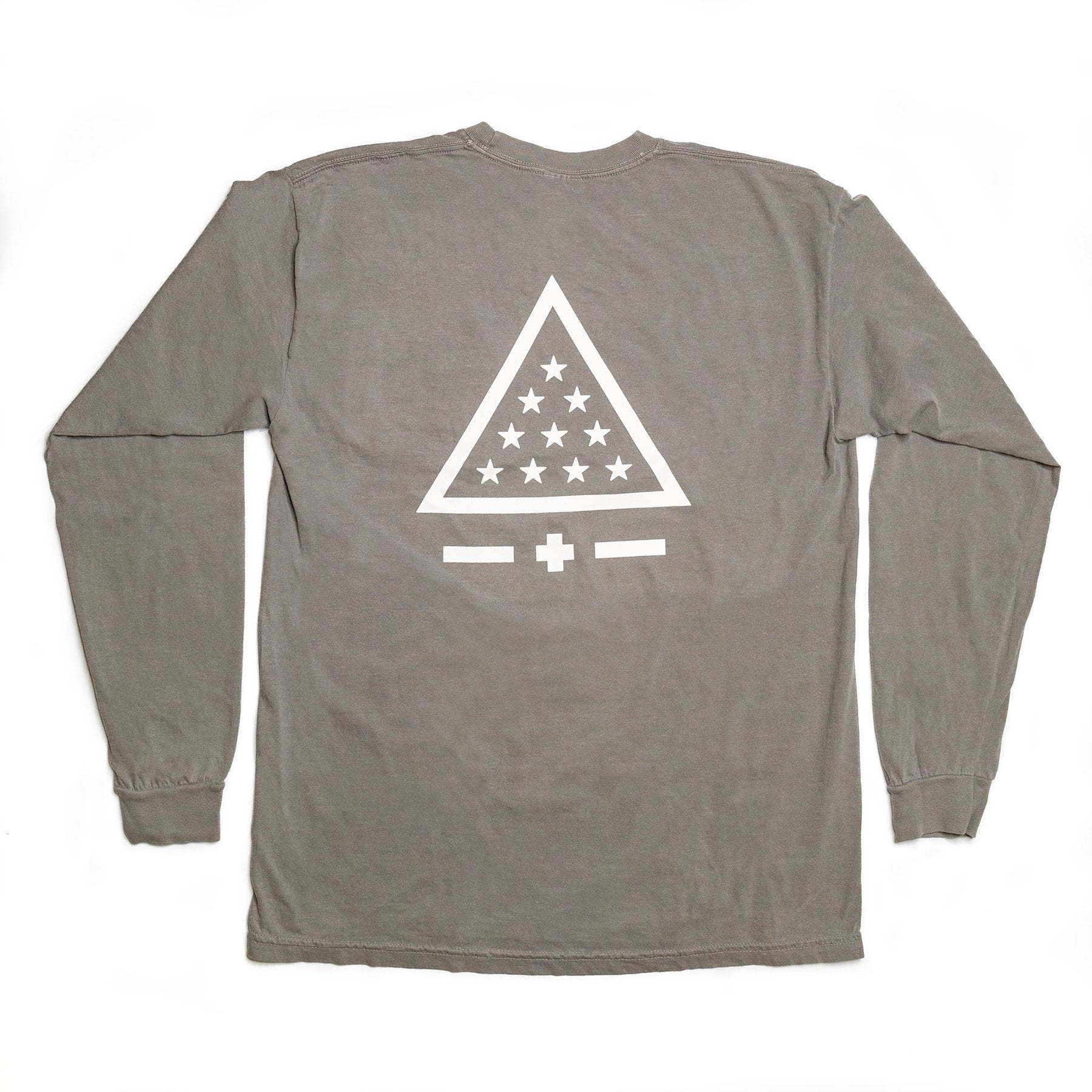 【STIGMA】Semi-Over Sized Pocket T-Shirt SEMI-OVER FIT GRAPHIC GREY T-SHIRT