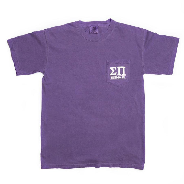 Sigma Pi Purple Pocket Tee