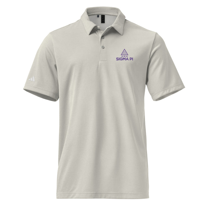 Sigma Pi Logo Space Dyed Polo by Adidas