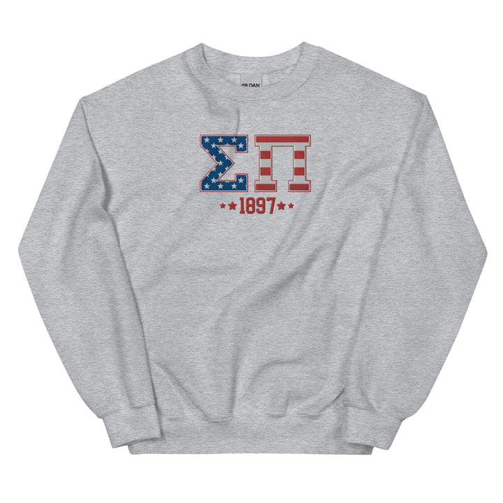 Sigma Pi Americana Embroidered Crewneck