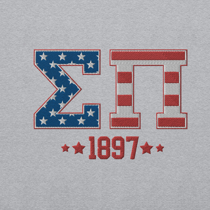 Sigma Pi Americana Embroidered Crewneck