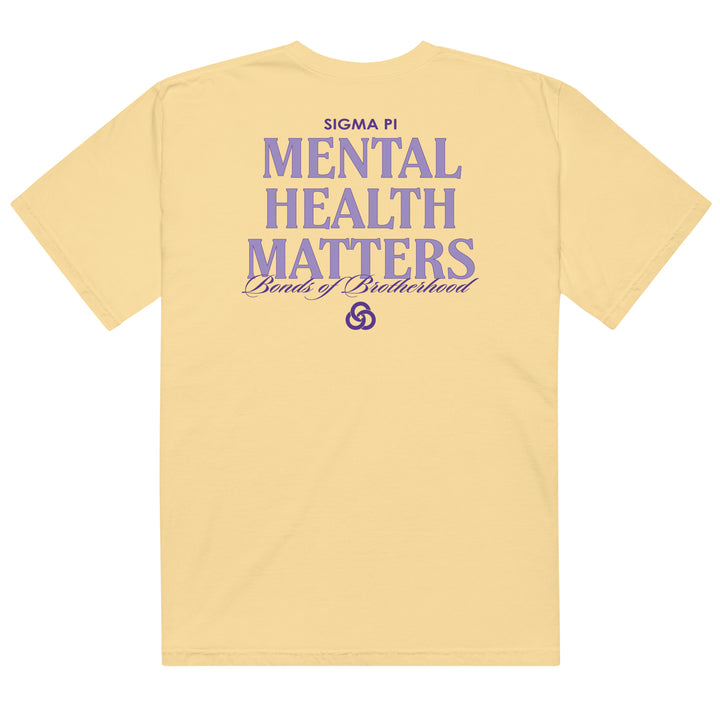 Sigma Pi Mental Health Matters T-Shirt by Comfort Colors