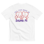 Sigma Pi Valentine's T-Shirt by Comfort Colors (2024)