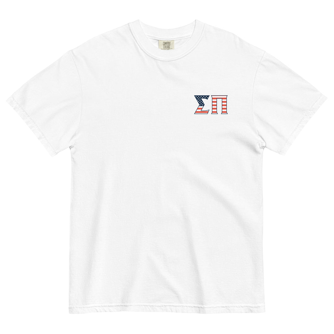 Sigma Pi Fourth Of July T-Shirt by Comfort Colors (2023)